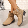 Women's Fashionable Casual Braided Strap Booties 58452701S