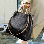 Embossed Bucket Bag with Detachable Clutch 43093529C