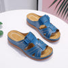 Women's Fashion Retro Solid Color Platform Slippers 07554928C