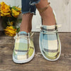 Women's Plaid Canvas Shoes 06385589C