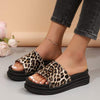 Women's Round Toe Thick Sole Casual One-Strap Sandals 61617090C