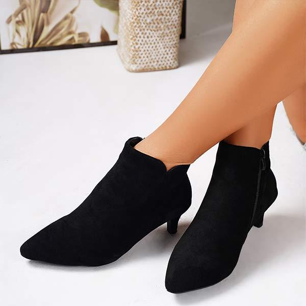 Women's Suede Stiletto Ankle Boots 47481943C