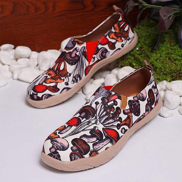 Women's Elastic Slip-On Floral Canvas Shoes 41699351C