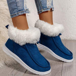 Women's Fleece-lined Flat Heel Slip-on Snow Boots 11735904C