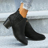 Women's Casual Retro Block Heel Ankle Boots 21222465S