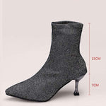 Women's Pointed Toe Stiletto Fashion Boots 81308093C