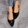 Women's Fashionable Sequined Slip-On Flats 07143243S