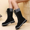 Women's Casual Knit-Cuff Martin Boots 16036391C