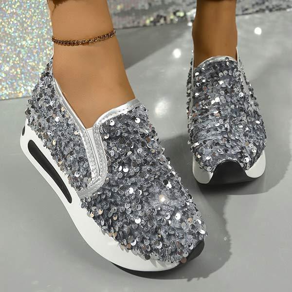 Women's Mesh Sequin Casual Shoes 07638199C