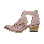 Women's Fashionable Chunky Heel Fringed Fashion Boots 82200069C