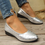 Women's Shallow Round Toe Slip-On Shoes 38701067C