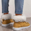 Women's Fleece-lined Flat Heel Slip-on Snow Boots 11735904C