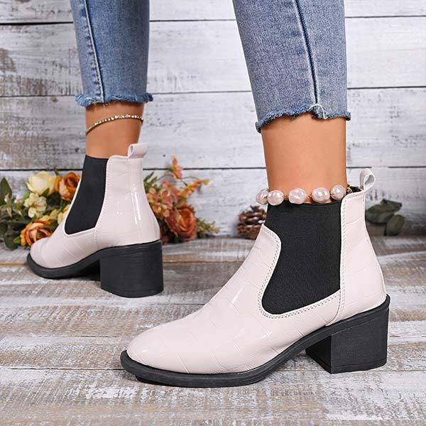 Women's Elastic Band Fashion Ankle Boots 53896282C