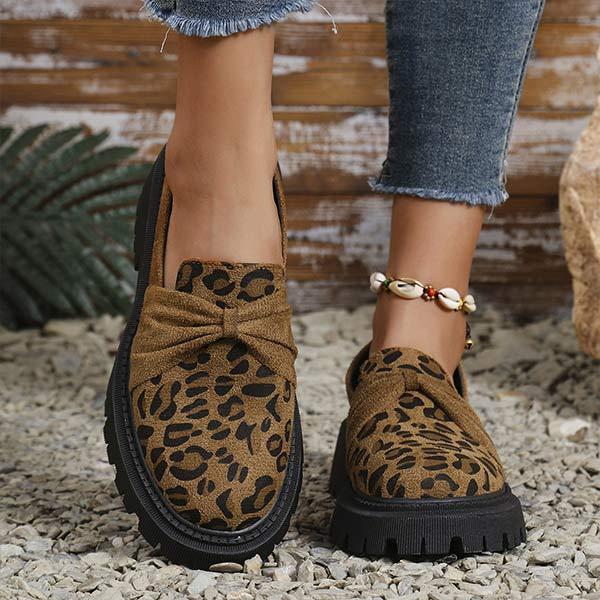 Women's Leopard Print Loafers 01599022C