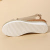 Women's Casual Hemp Rope Color Wedge Sandals 89278831S