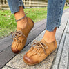 Women's Retro Lace-Up Bow Casual Flats 89606100S