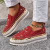 Women's Rhinestone Platform Platform Loafers 52716236C