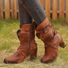 Women'S Vintage Chunky Heel Booties 01267256C