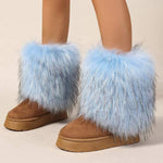 Women's Stylish Warm Fluffy Snow Boots 87035175C