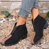 Women's Casual Patchwork Contrast Color Ankle Boots 05902058S