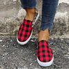 Women's Color Matching Low Top Casual Round Toe Flat Canvas Shoes 80366216C