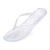 Women's Casual Flat Transparent Jelly Flip Flops 36374165C