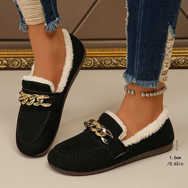 Women's Slip-On Furry Lined Winter Shoes 47630189C