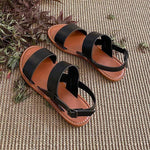 Women's Flat Sandals with Single Band Ankle Strap 72456373C
