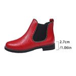 Women's Fashion Rhinestone Flat Ankle Boots 96683698S