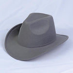 Solid Color Western Cowboy Woolen Jazz Hat 05928275C