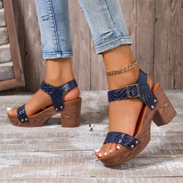 Women's Casual Block Heel Sandals 02394704C