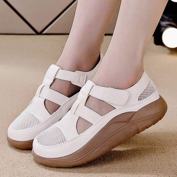 Women's Closed-Toe Velcro Platform Sandals 69034483C