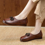 Women's Soft Sole Flower Casual Flat Shoes 03794250C