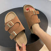 Women's Fashionable Cork Slip-On Sandals 26938491C