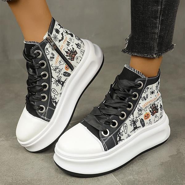 Women's Casual Thick-Soled High-Top Sneakers 97995590S