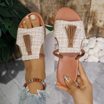 Women's Casual Flat Tassel Sandals 50790612C