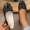 Women's Fashionable Bow-Accent Low-Profile Flat Shoes 42062972C