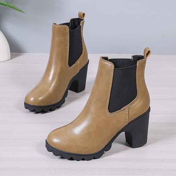 Women's Elastic High-Heel Ankle Boots 04302336C