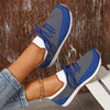 Women's Casual Mesh Breathable Flat Lace-up Sneakers 39537549S