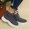 Women's High-Top Fleece-Lined Warm Winter Sneakers 28060122C