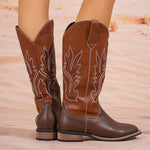 Women's Embroidered Western Cowboy Riding Boots 03393791C