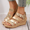 Women's Fashionable Wide Wedge Sandals 05408392C