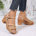 Women's Chunky Heel One-Strap Sandals 31978223C