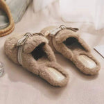 Women's Closed Toe Soft Sole Fuzzy Slippers 95421315C