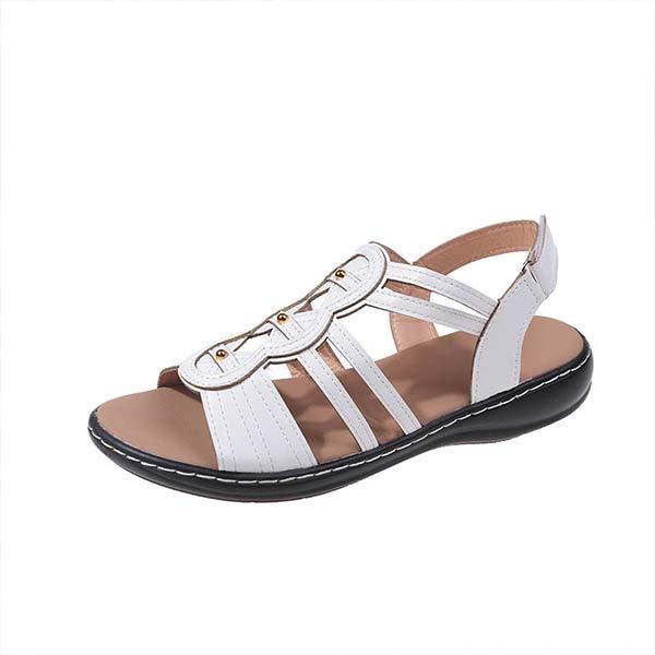Women's Flat Casual Peep-Toe Roman Sandals 33894236C