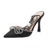 Women's Sexy Strappy Rhinestone High Heel Shoes 01832705C