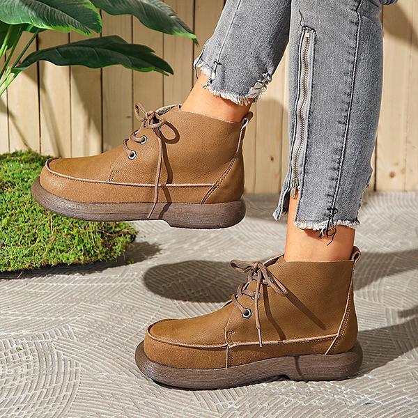 Women's Casual Lace Up Daily Ankle Boots 35841773S