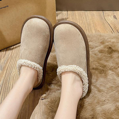 Women's Casual Solid Color Warm Cotton Slippers 47143600S