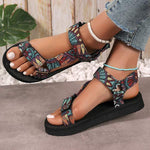 Women's Colorblock Velcro Beach Sandals 12338269C