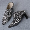 Women's Fashion Pointed Toe Leopard Print Sexy Slippers 22060373S